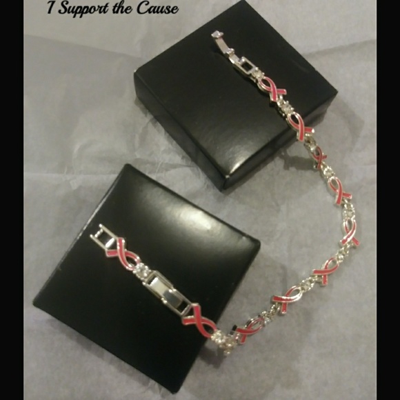📣Breast Cancer Tennis Bracelet - Picture 2 of 3